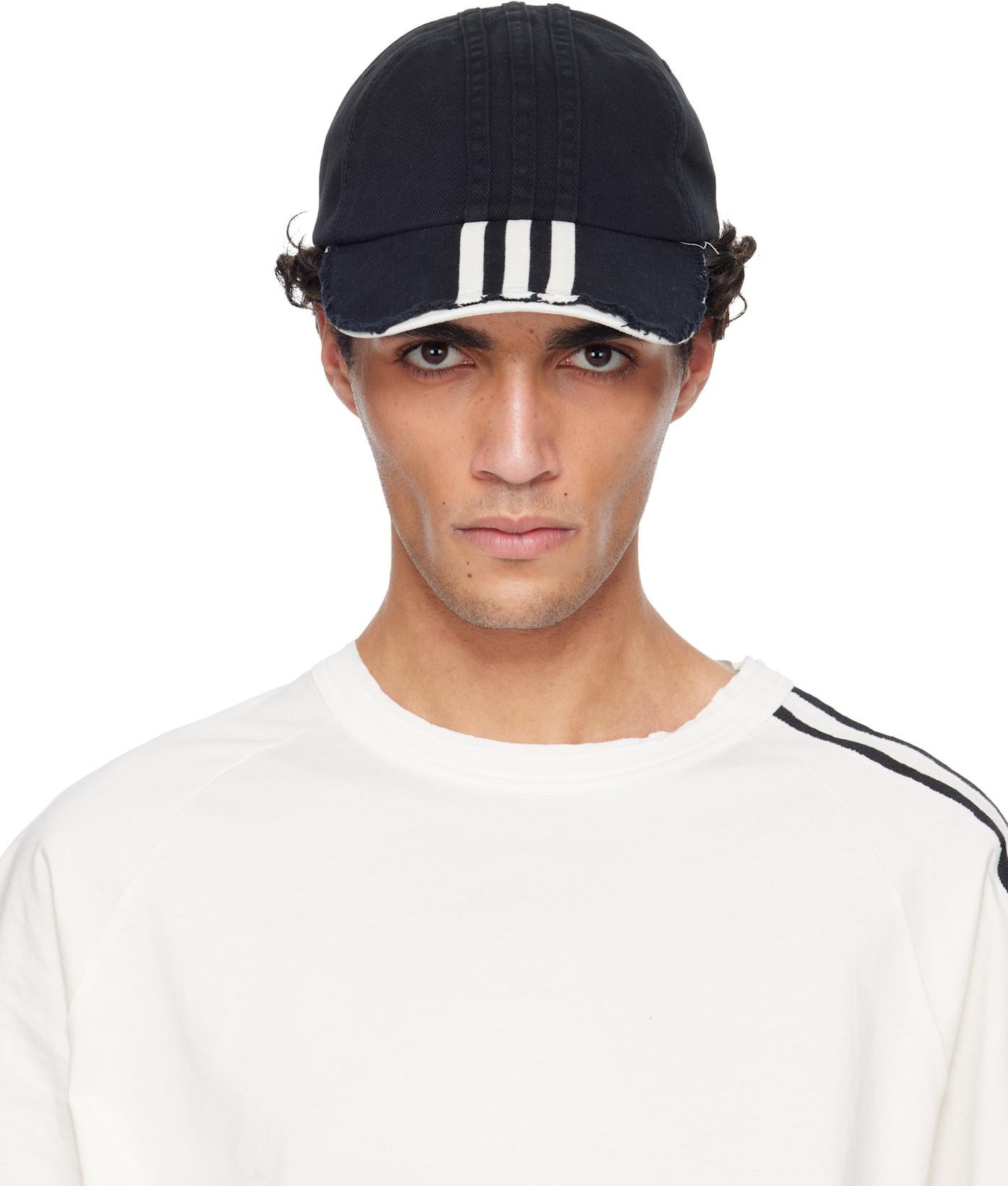 Black Stripes Cap by Y3