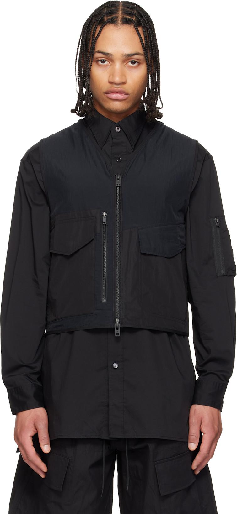 Black Tactical Utility Vest by Y3