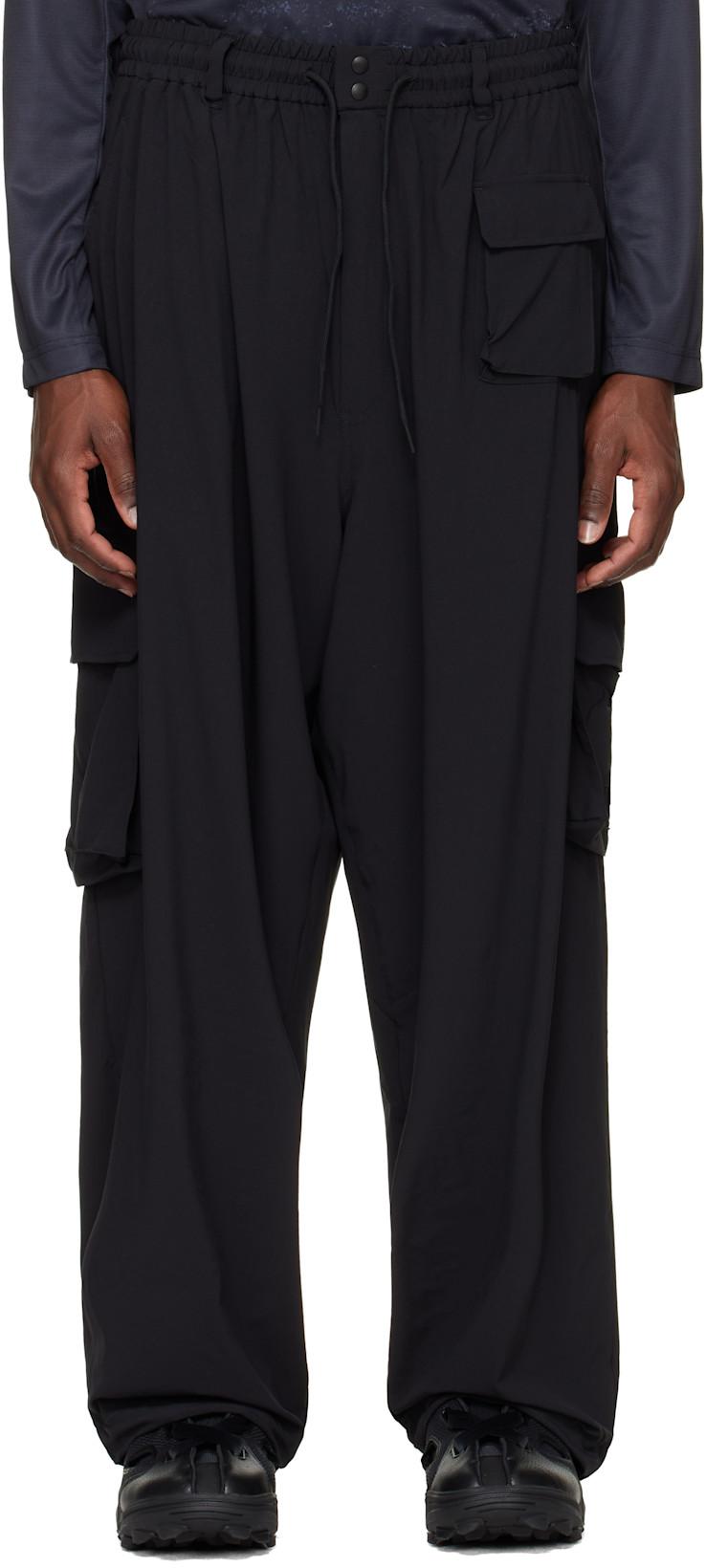 Black UT Straight Cargo Pants by Y3