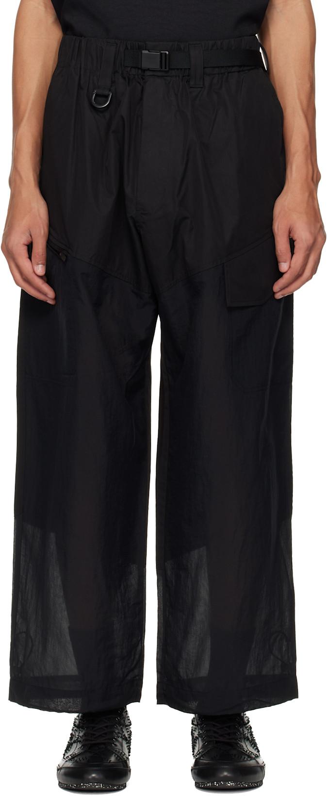 Black UT Straightleg Cargo Pants by Y3
