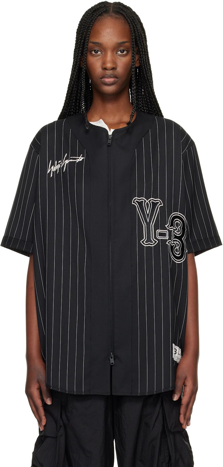 Black 'Y-3' Elite 5 Baseball Shirt by Y3