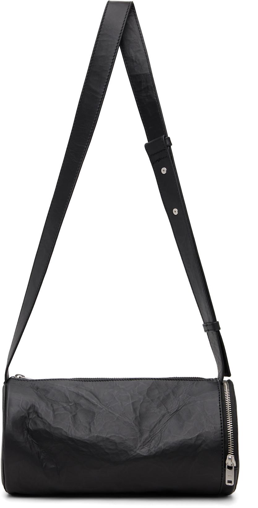 Black 'Y-3' Leather Barrel Bag by Y3