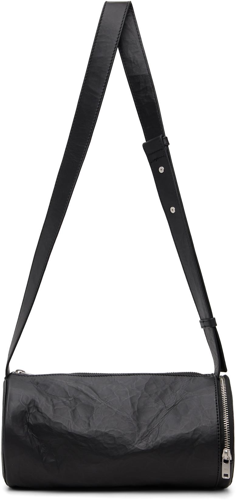 Black 'Y-3' Leather Barrel Bag by Y3