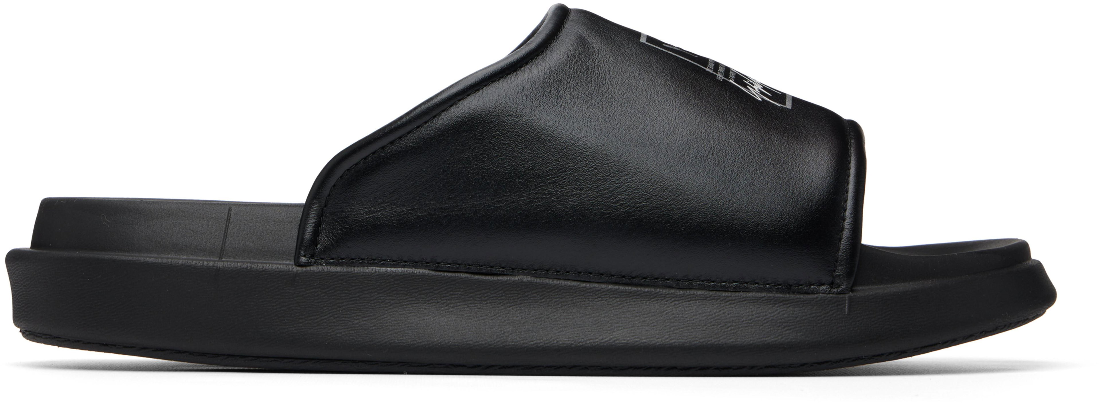 Black Y-3 Slides by Y3
