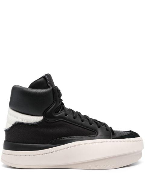 Centennial panelled leather sneakers by Y3