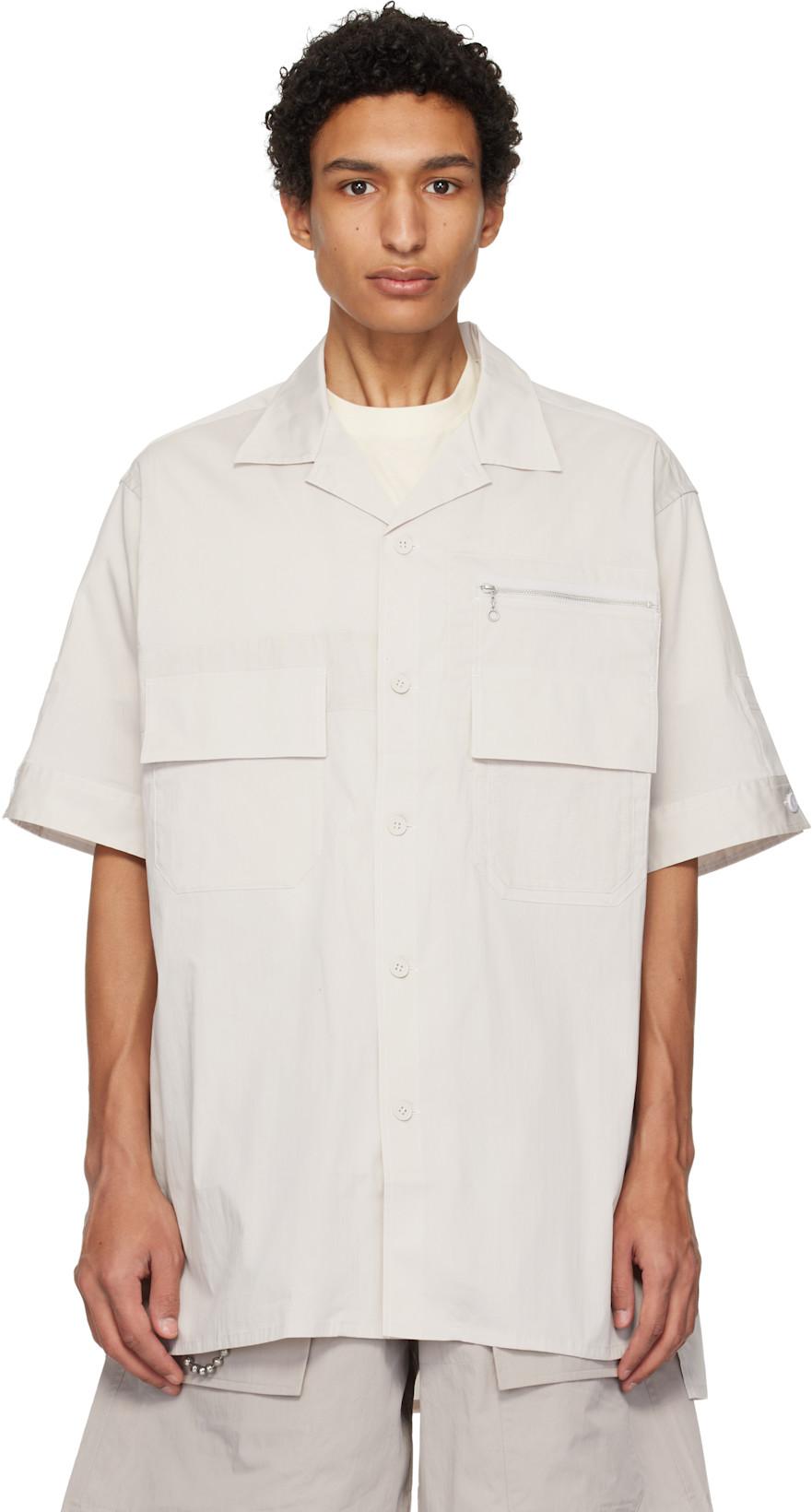 Gray UT Short Sleeve Shirt by Y3