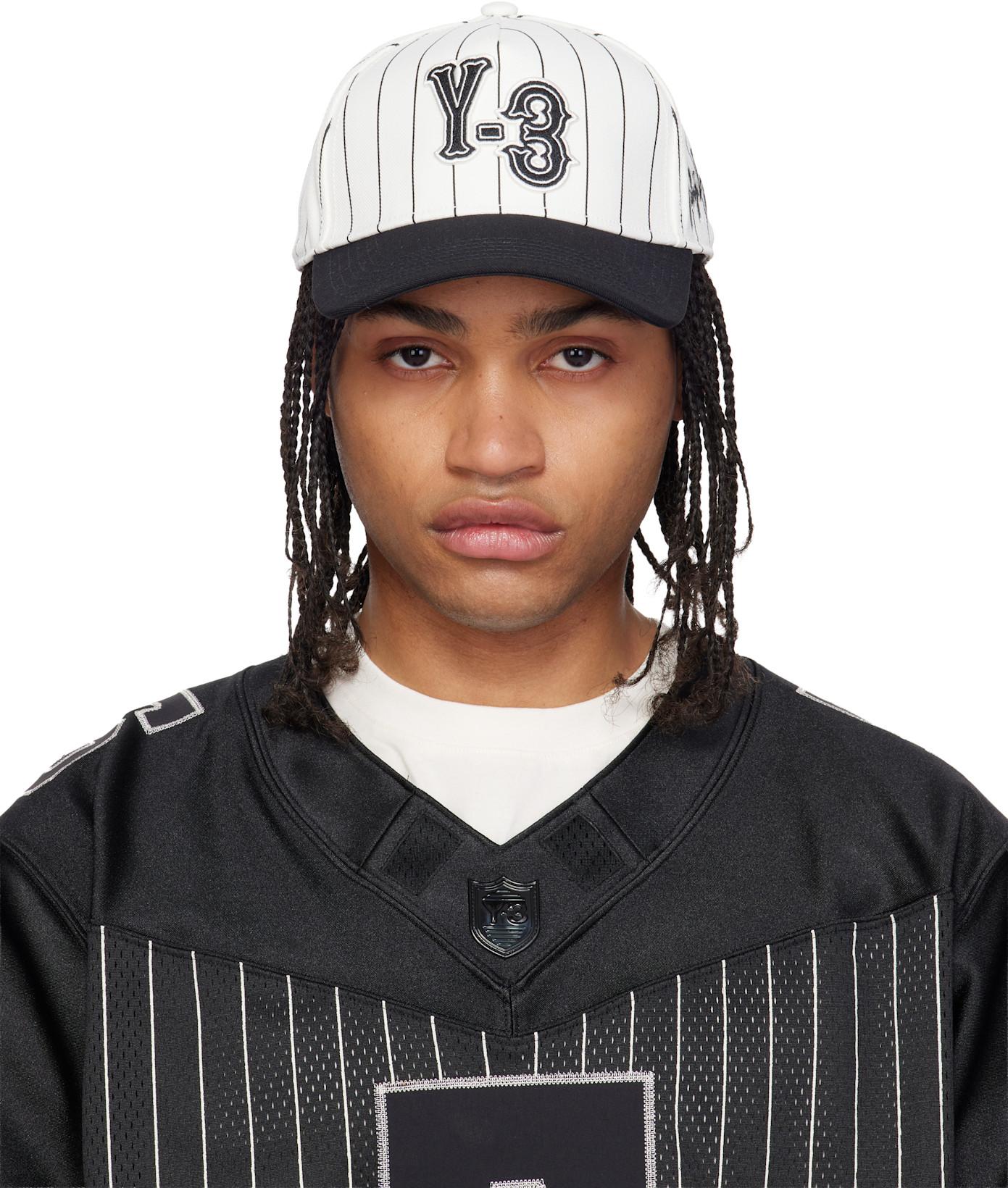 Off-White Pinstripe Cap by Y3