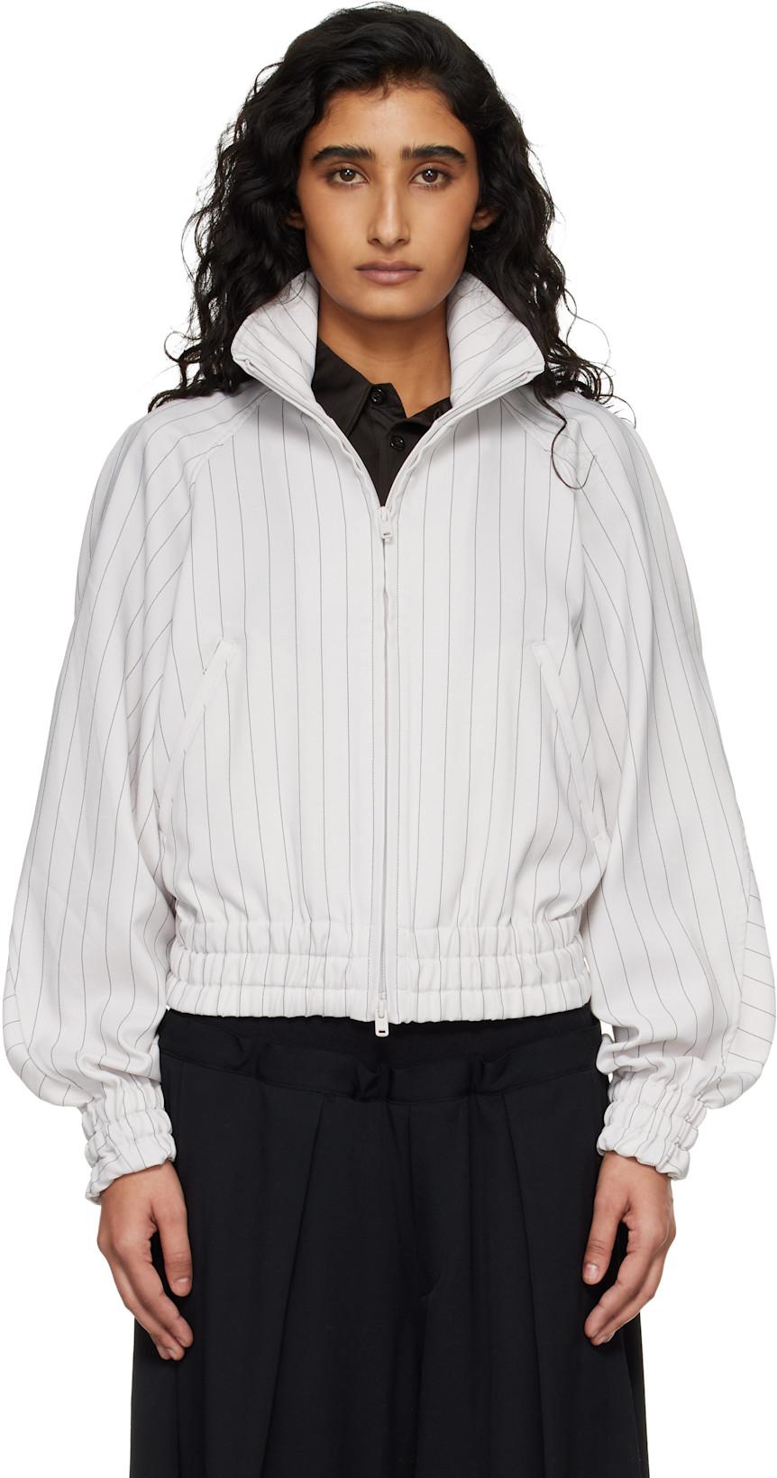 Off-White Pinstripe Sport Uniform Jacket by Y3