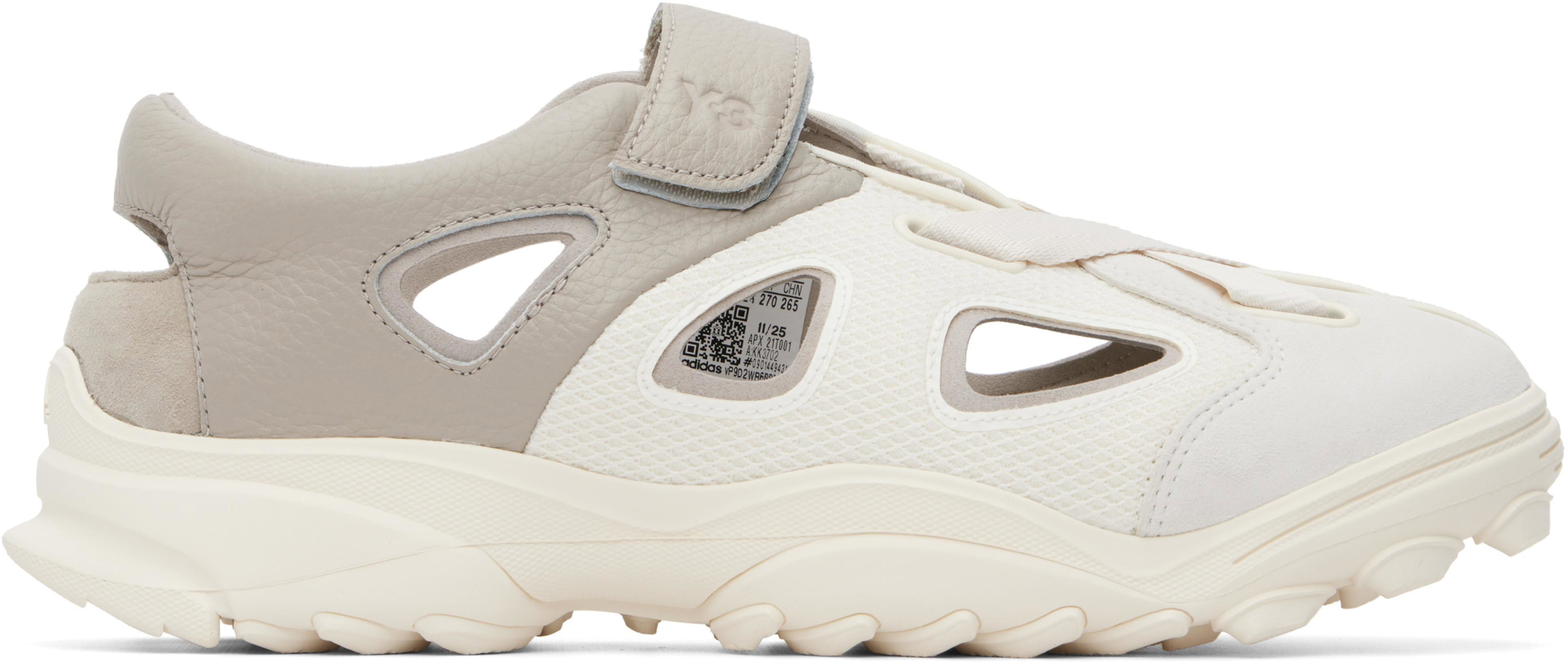 Off-White & Taupe GSG9 Sandals by Y3