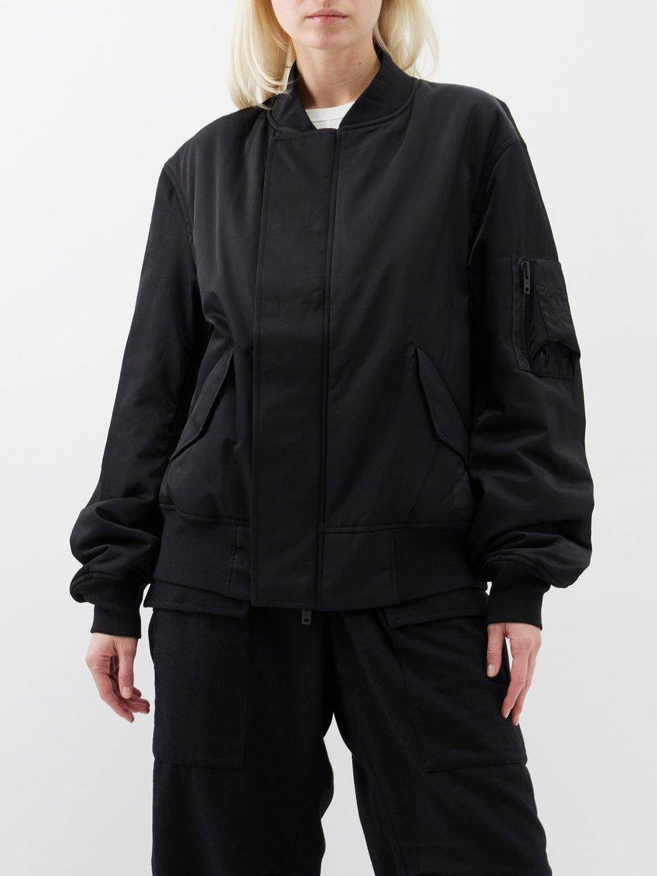 Oversized padded cotton-blend bomber jacket by Y3