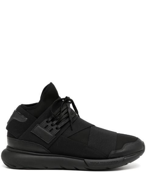 Qasa High 'Triple Black' sneakers by Y3