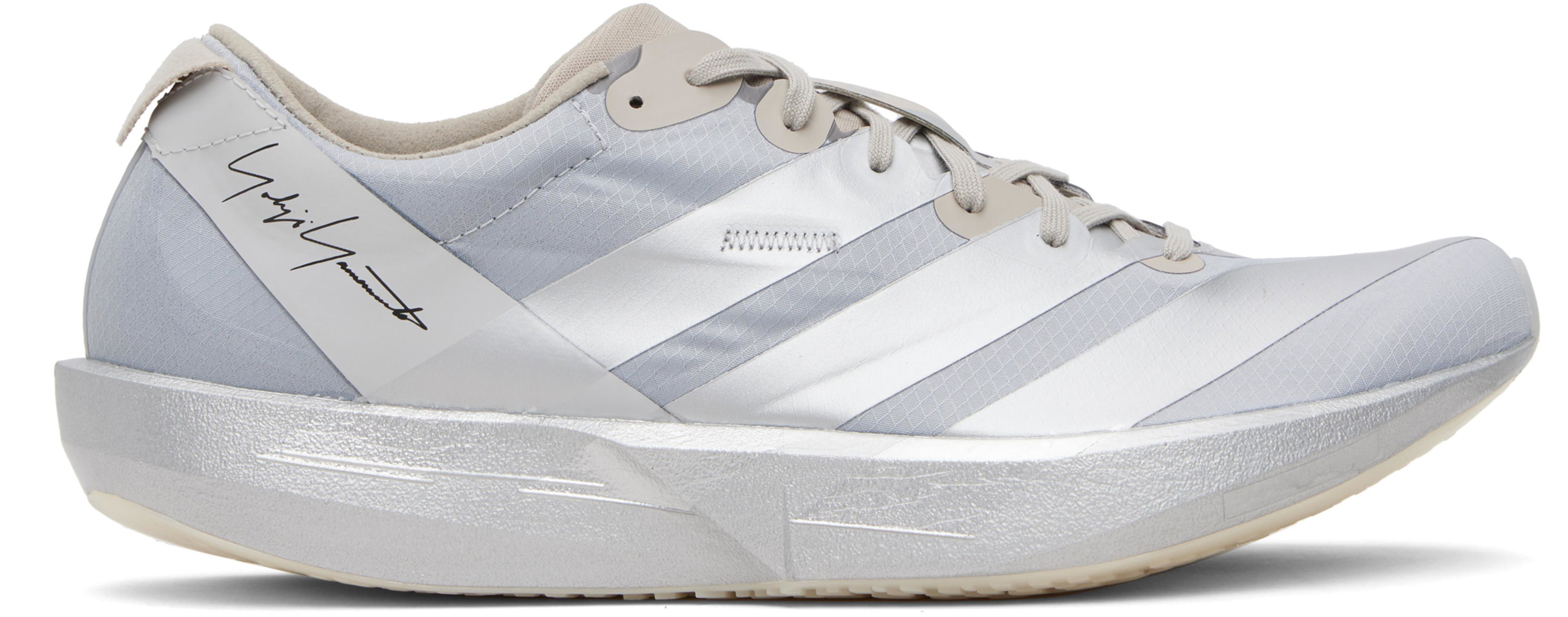 Silver Adios 9 Sneaker by Y3