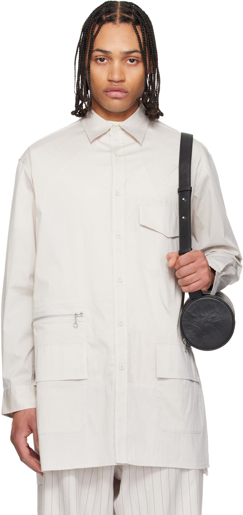 Taupe LS Chapea Shirt by Y3