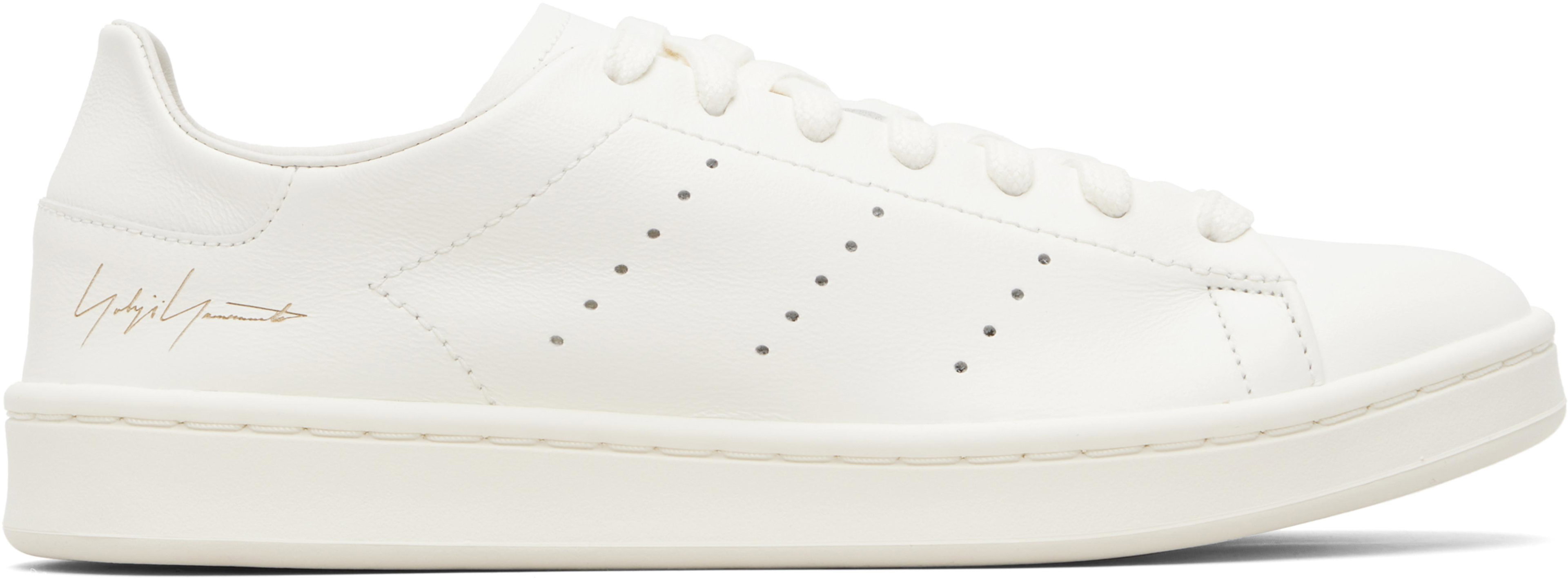 White Y-3 Stan Smith Sneakers by Y3
