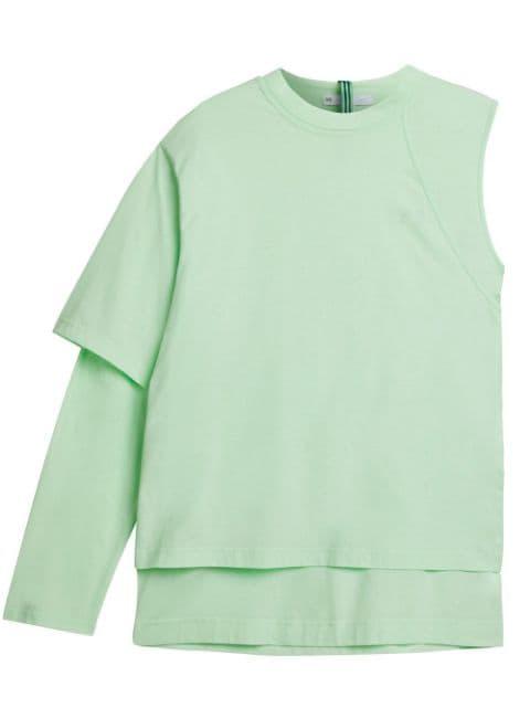asymmetric layered-effect T-shirt by Y3