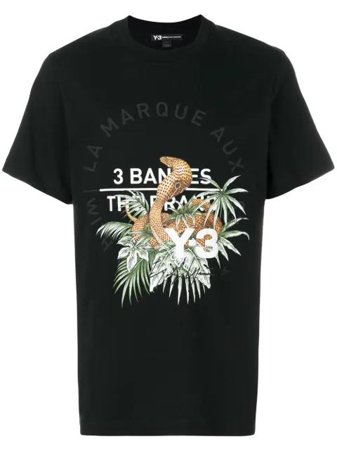 cobra print T-shirt by Y3