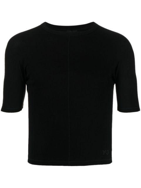 crew-neck organic cotton T-shirt by Y3