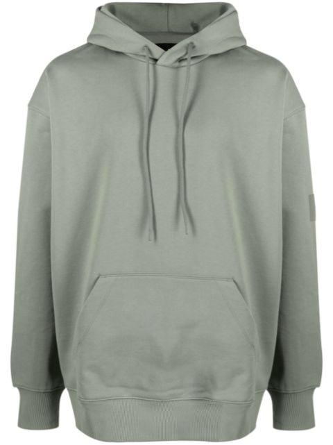 drawstring cotton-blend hoodie by Y3