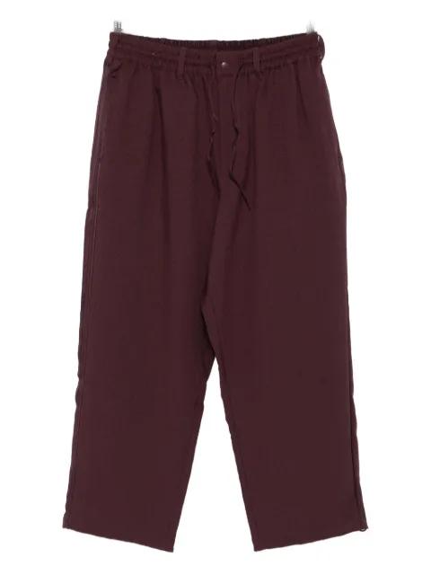 drawstring-waist cotton trousers by Y3