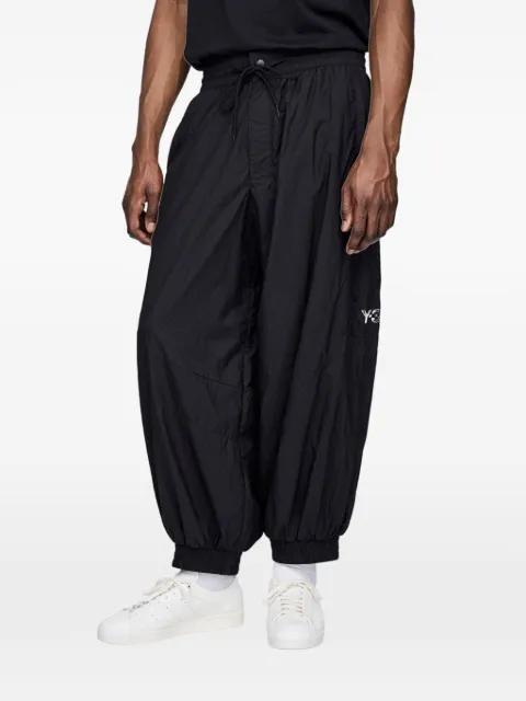elastic-waist cuffed trousers by Y3