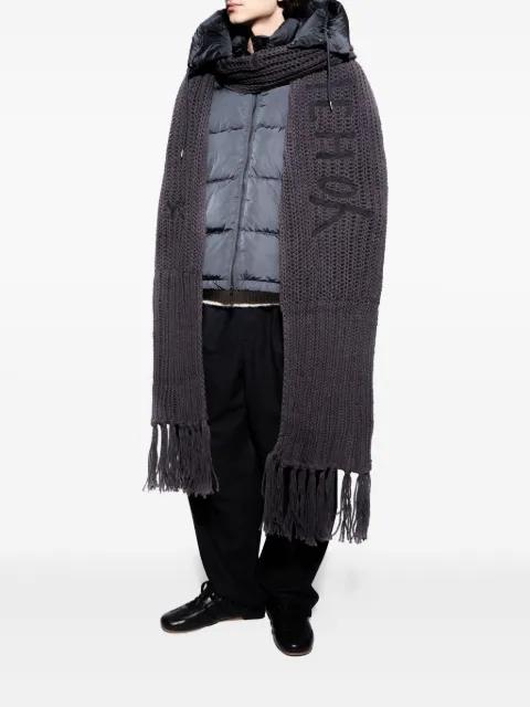 fringed scarf by Y3