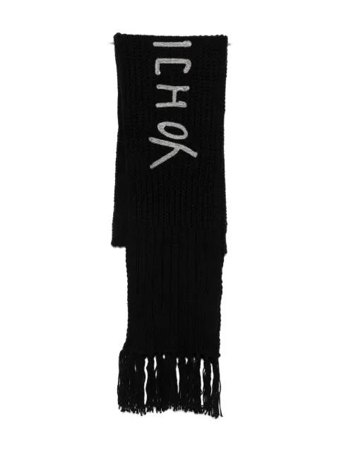 fringed scarf by Y3