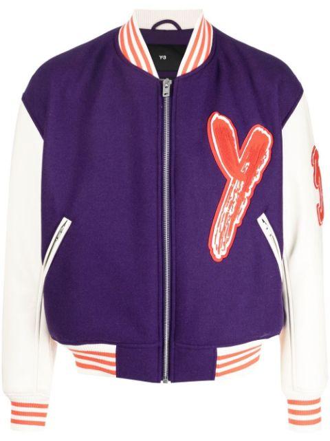 graphic-print bomber jacket by Y3
