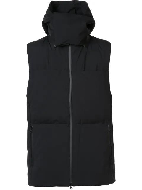 hoodied down vest by Y3