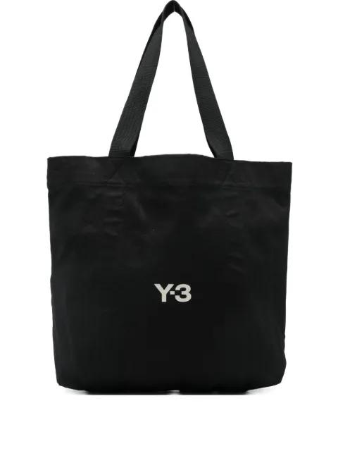 logo canvas tote bag by Y3