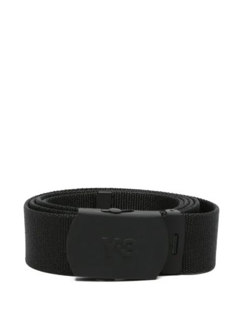 logo-embossed belt by Y3