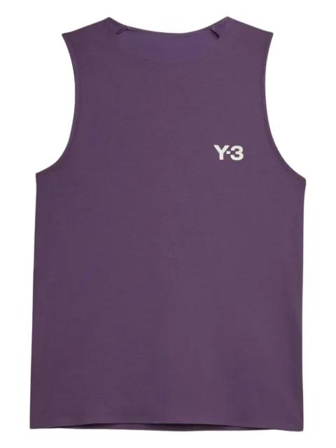logo-print cut-out performance top by Y3