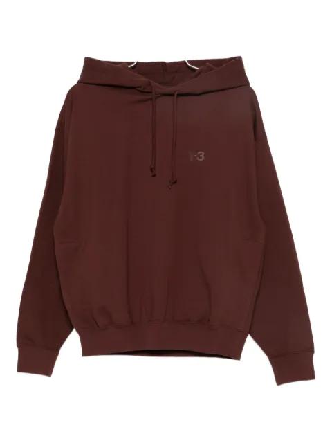 logo-print hoodie by Y3