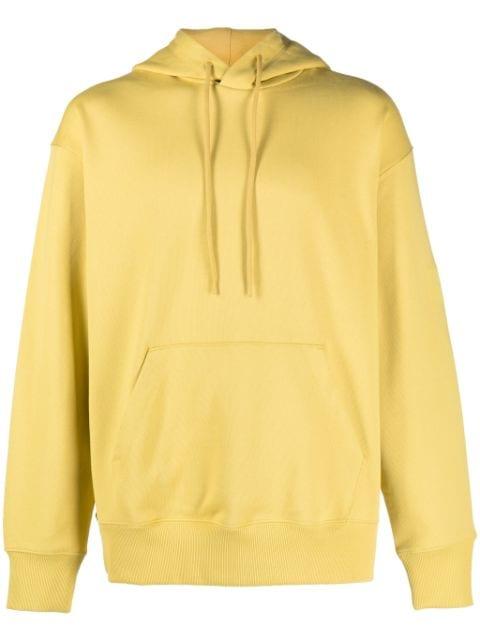 logo-print organic-cotton hoodie by Y3