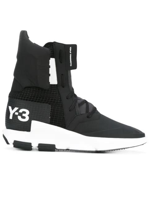 logo print sneakers by Y3