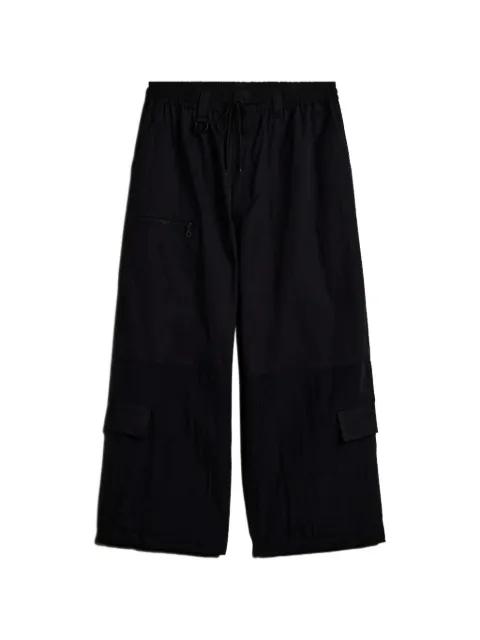 logo-print wide-leg cargo pants by Y3