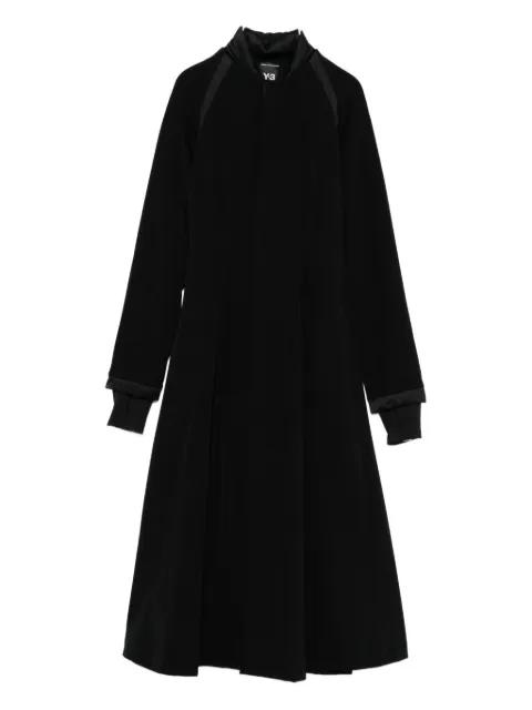 pleated padded midi dress by Y3