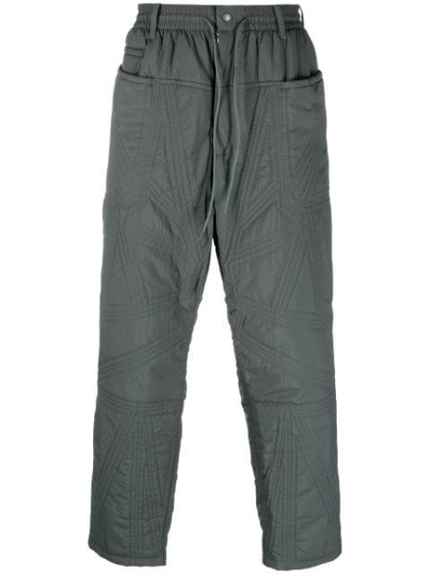 quilted drawstring-waist trousers by Y3