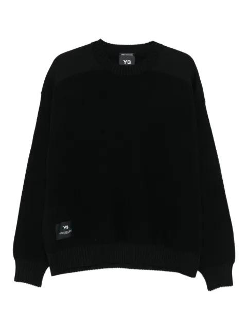 ribbed crew-neck sweater by Y3