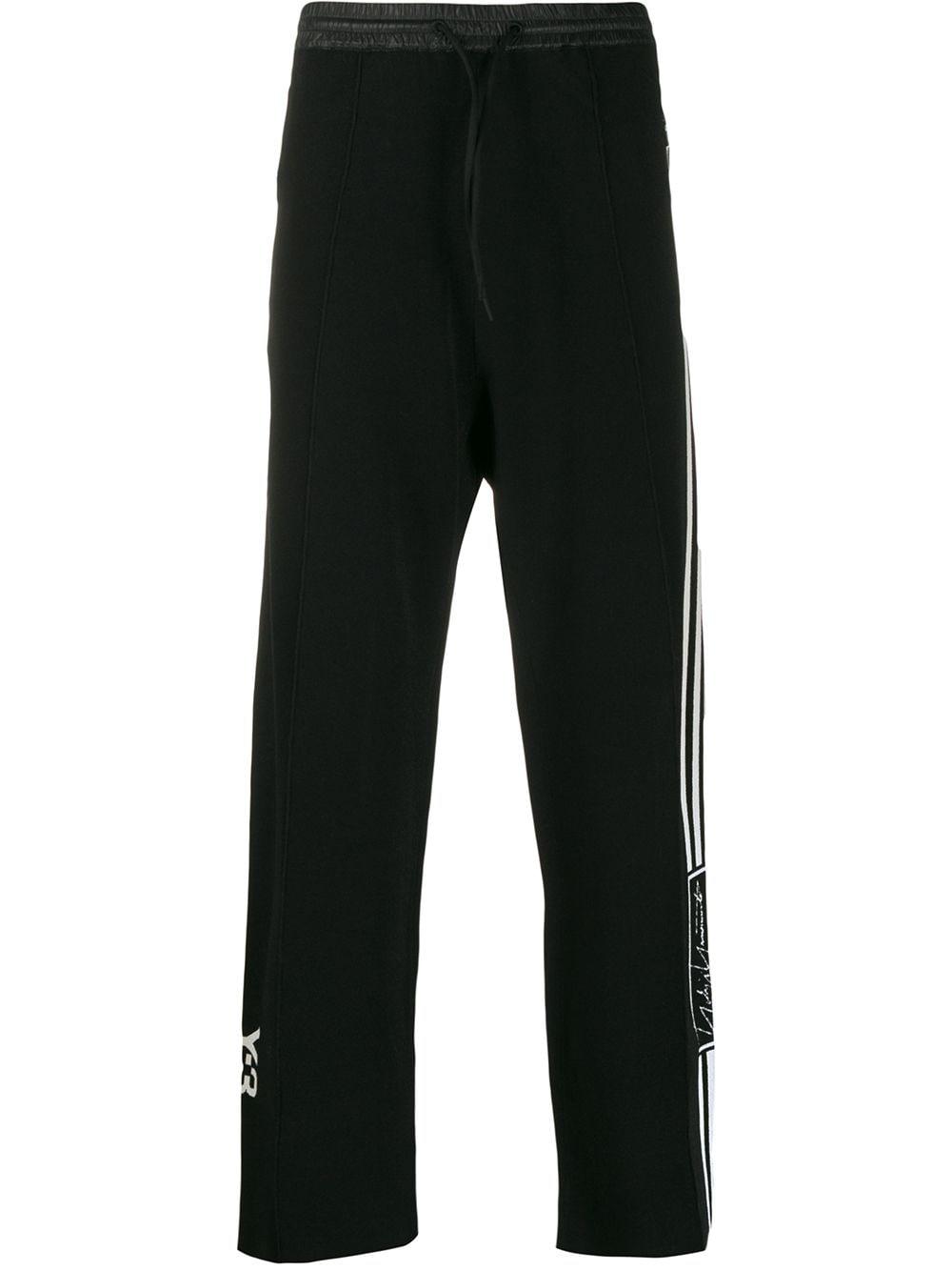 straight-leg track trousers by Y3