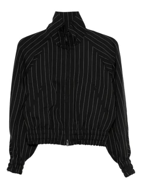 stripe-pattern bomber jacket by Y3