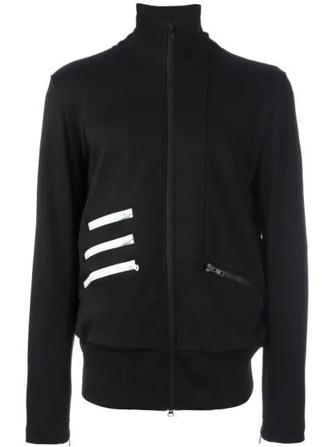 striped detail zipped sweatshirt by Y3