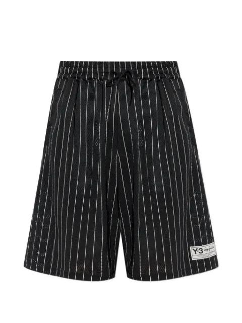 striped drawstring shorts by Y3