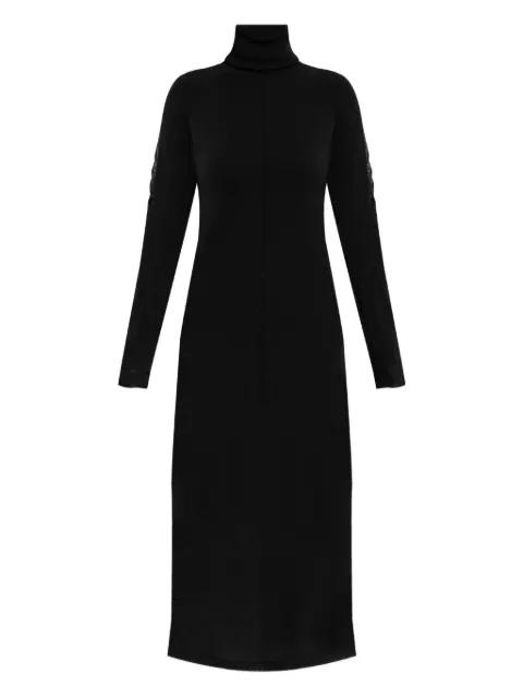 turtleneck mesh-insert dress by Y3