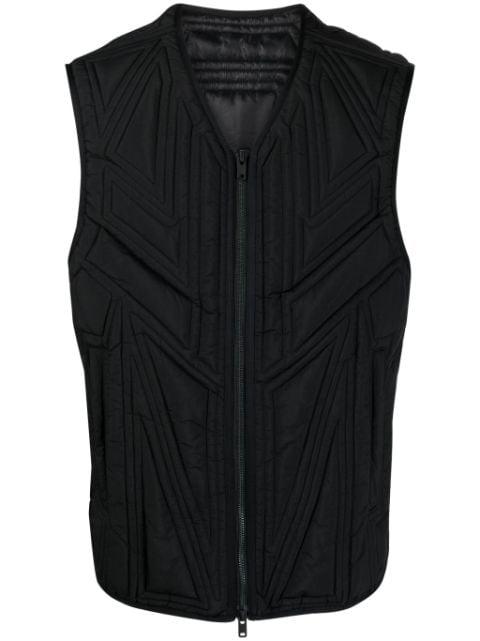 x Adidas quilted zip-up vest by Y3