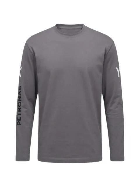 x Mercedes Chaos long-sleeve graphic-print T-shirt by Y3