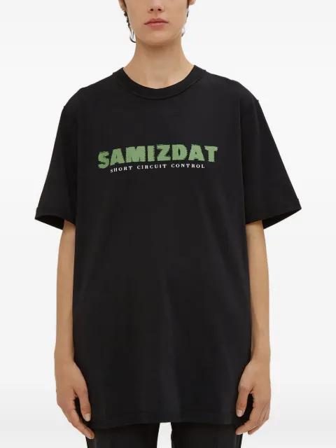 crew-neck logo T-shirt by YANG LI