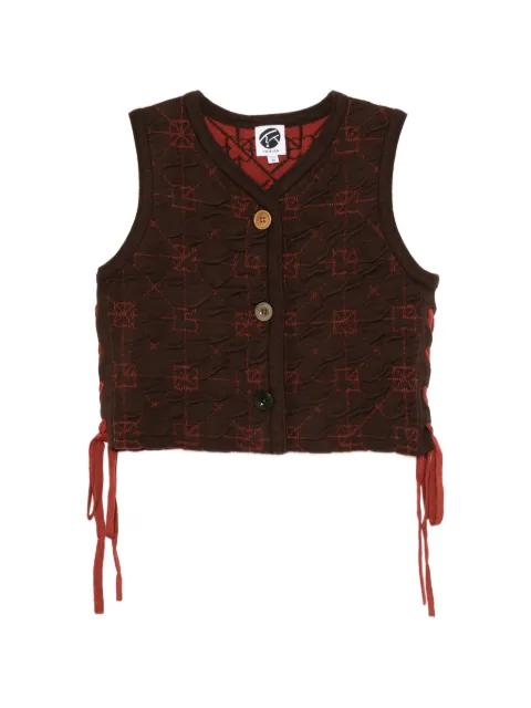 June Cropped Waistcoat by YANYAN KNITS