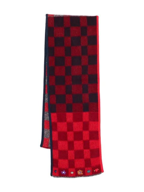 checked scarf by YANYAN KNITS