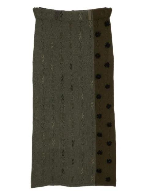 embroidered skirt by YANYAN KNITS