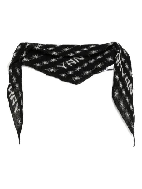 starry-logo bandana by YANYAN KNITS